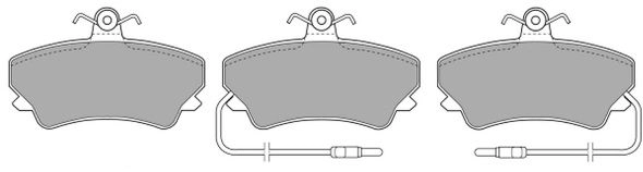 Brake Pad Set, disc brake (FBP-0903)