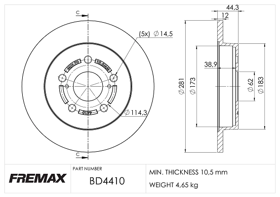 Brake Disc (BD-4410)