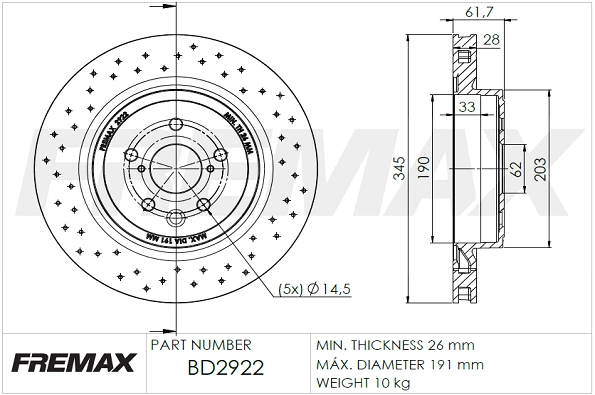 Brake Disc (BD-2922)