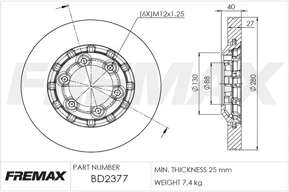 Brake Disc (BD-2377)