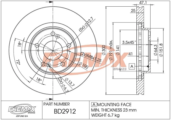 Brake Disc (BD-2912)