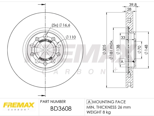 Brake Disc (BD-3608)