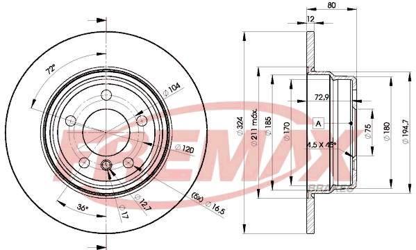Brake Disc (BD-6491)