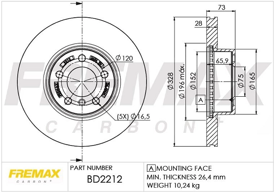 Brake Disc (BD-2212)
