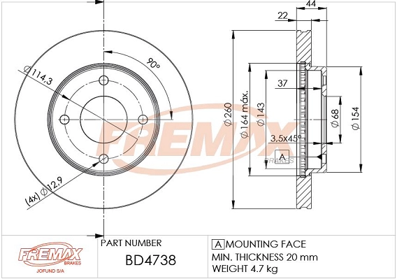 Brake Disc (BD-4738)