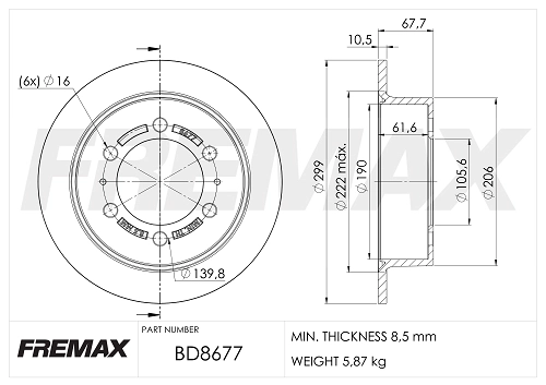Brake Disc (BD-8677)