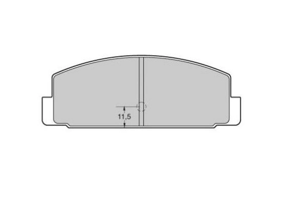 Brake Pad Set, disc brake (FBP-1737)
