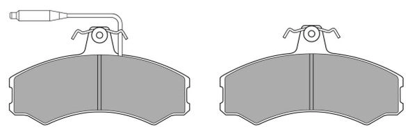 Brake Pad Set, disc brake (FBP-0329)