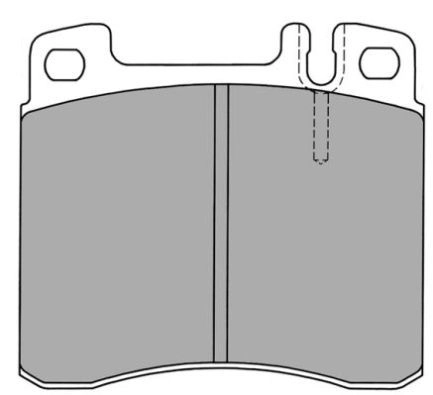 Brake Pad Set, disc brake (FBP-1098)