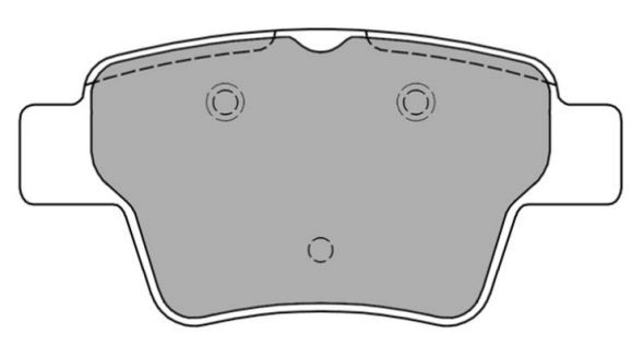 Brake Pad Set, disc brake (FBP-1404)