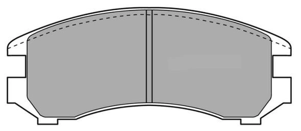 Brake Pad Set, disc brake (FBP-0777)