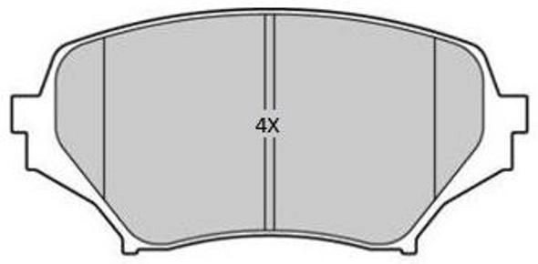 Brake Pad Set, disc brake (FBP-1901)