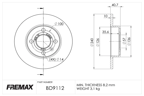 Brake Disc (BD-9112)