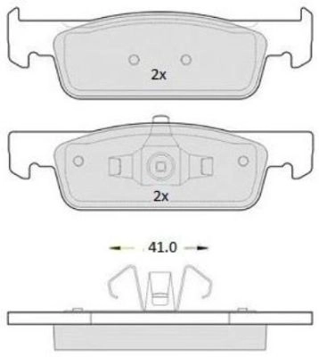 Brake Pad Set, disc brake (FBP-1893)