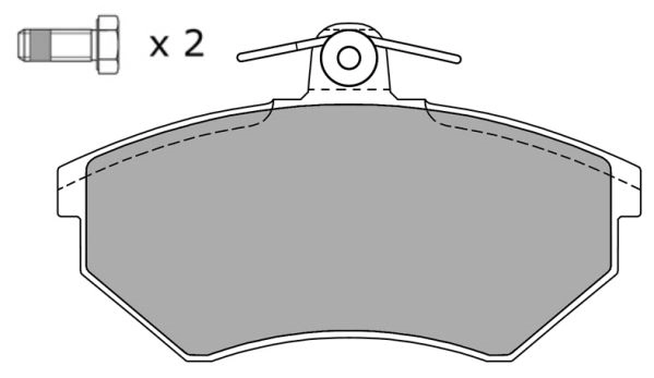 Brake Pad Set, disc brake (FBP-0810-01)