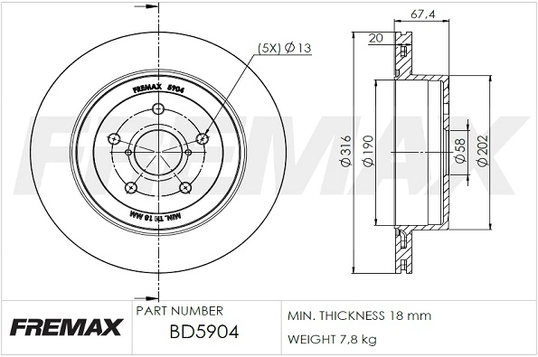 Brake Disc (BD-5904)