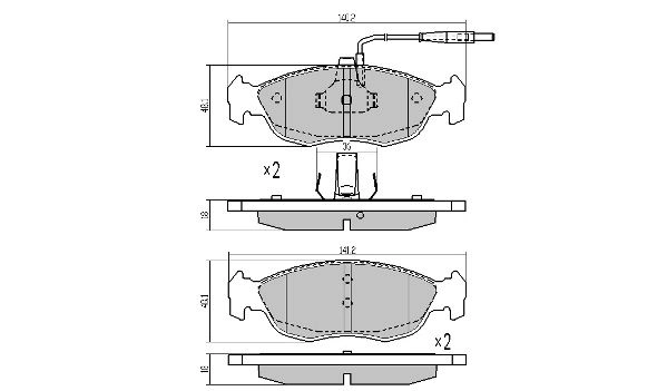 Brake Pad Set, disc brake