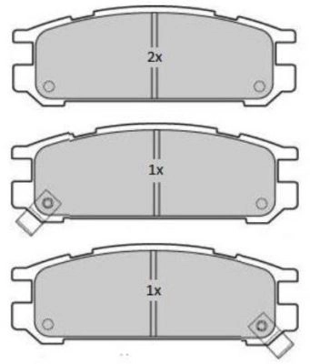 Brake Pad Set, disc brake (FBP-1773)