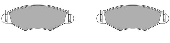 Brake Pad Set, disc brake (FBP-1083)