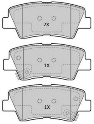 Brake Pad Set, disc brake (FBP-1867)