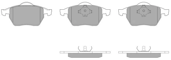 Brake Pad Set, disc brake (FBP-1513)