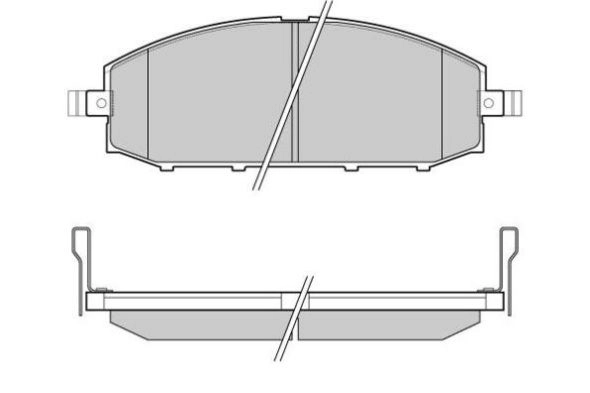 Brake Pad Set, disc brake (FBP-1687)