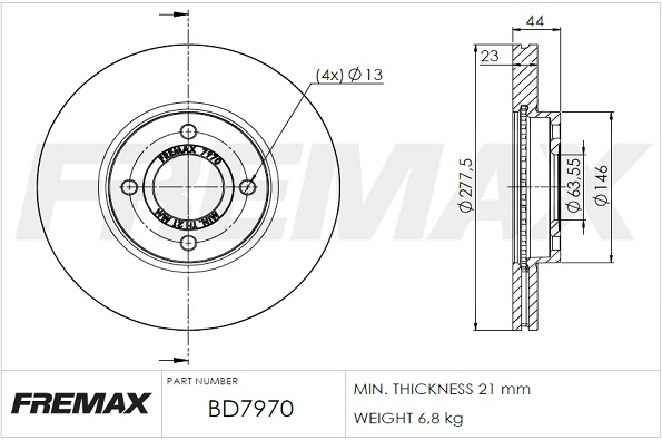 Brake Disc (BD-7970)