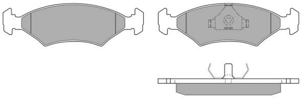 Brake Pad Set, disc brake (FBP-0353)