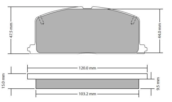 Brake Pad Set, disc brake (FBP-0303)