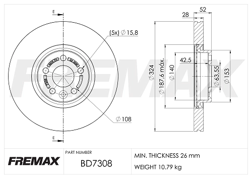 Brake Disc (BD-7308)