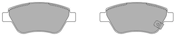 Brake Pad Set, disc brake (FBP-1218)