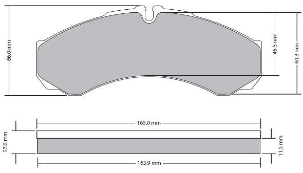 Brake Pad Set, disc brake (FBP-1700)