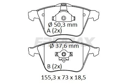 Brake Pad Set, disc brake