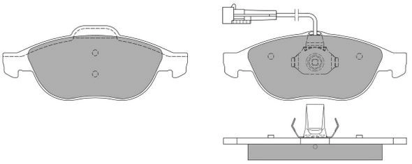 Brake Pad Set, disc brake (FBP-1071)