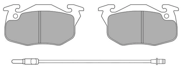 Brake Pad Set, disc brake (FBP-0464)