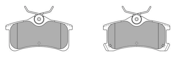 Brake Pad Set, disc brake (FBP-1377)