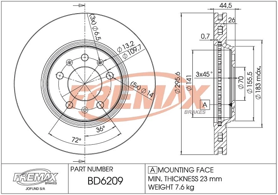 Brake Disc (BD-6209)