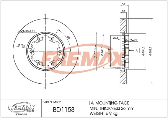 Brake Disc (BD-1158)