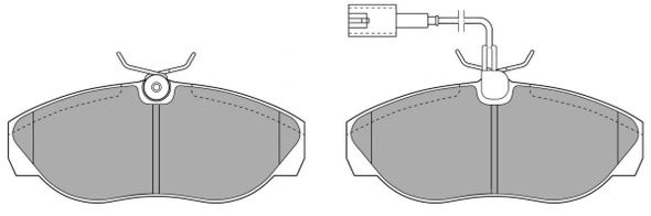 Brake Pad Set, disc brake (FBP-0915)