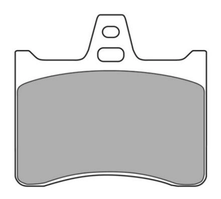 Brake Pad Set, disc brake (FBP-0846)