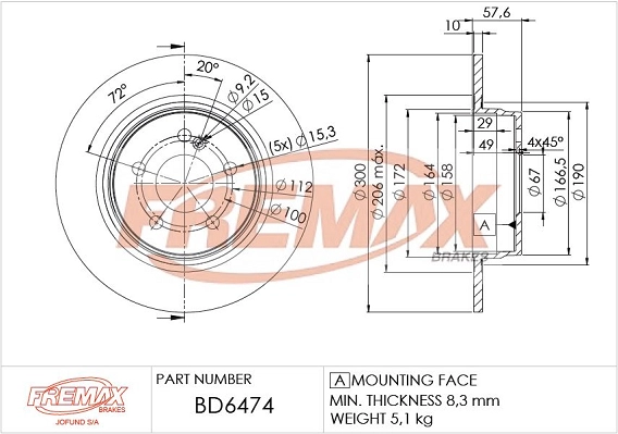 Brake Disc (BD-6474)