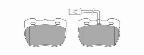 Brake Pad Set, disc brake (FBP-1673)