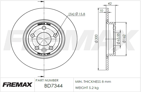 Brake Disc (BD-7344)