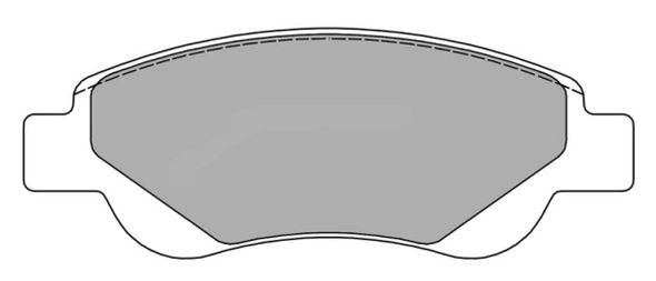 Brake Pad Set, disc brake (FBP-1418)