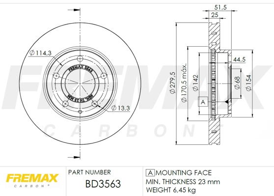Brake Disc (BD-3563)