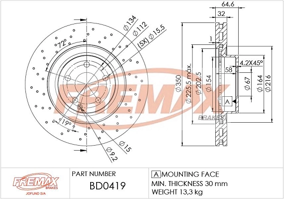 Brake Disc (BD-0419)