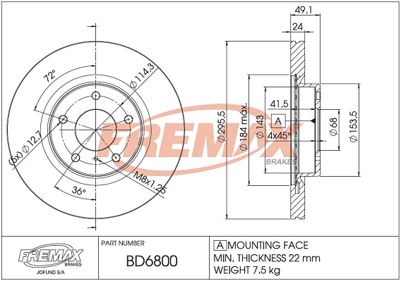 Brake Disc (BD-6800)