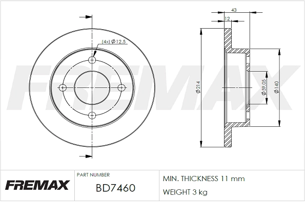 Brake Disc (BD-7460)