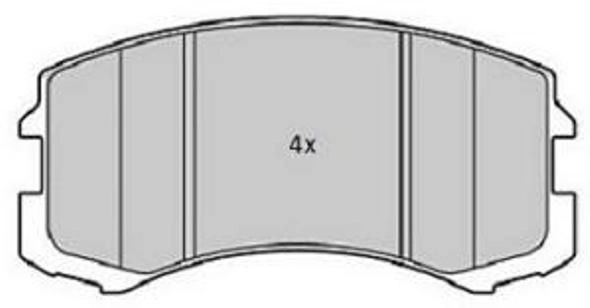 Brake Pad Set, disc brake (FBP-1794)
