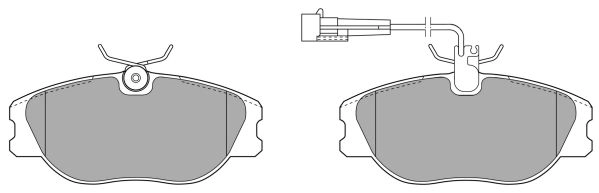 Brake Pad Set, disc brake (FBP-0582-01)